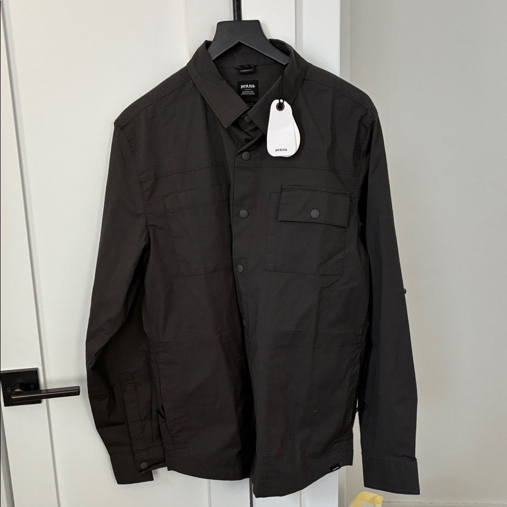 Prana Black Men's Casual Button Down Shirt